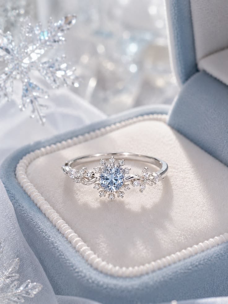 Anillo Copo de Invierno en su estuche