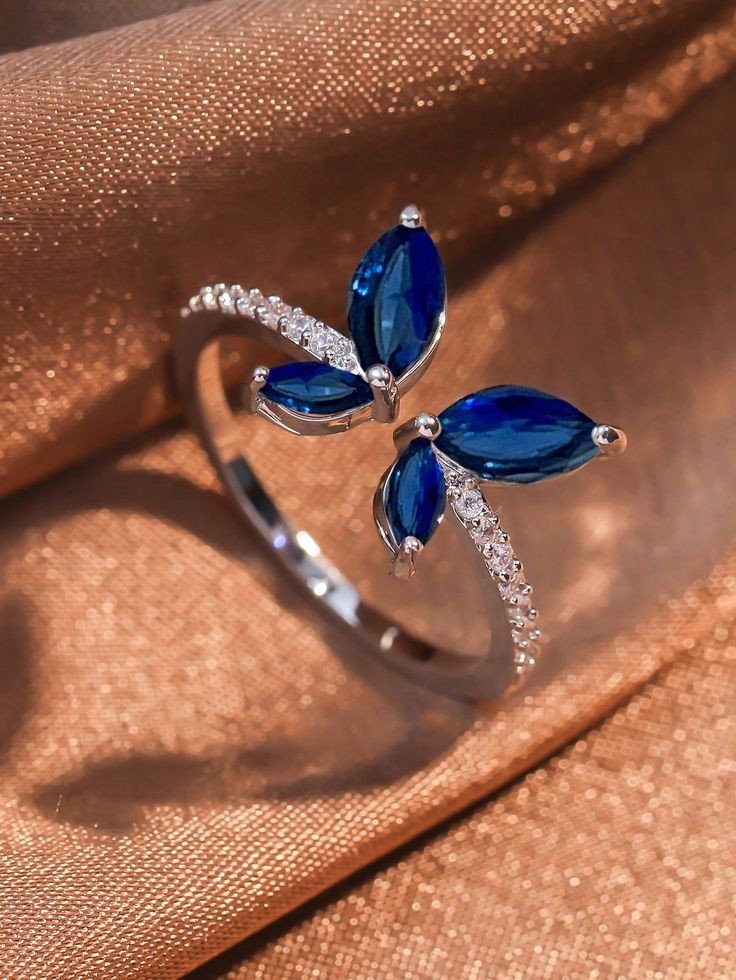 Anillo Libélula Zafiro